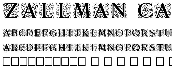 Zallman Caps font